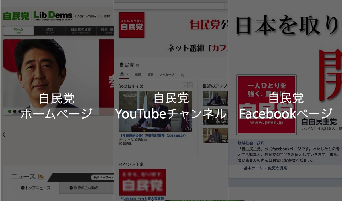 自民NEWSの画面