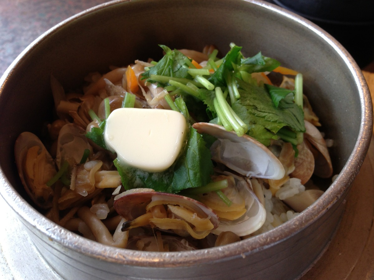 バターを乗せる