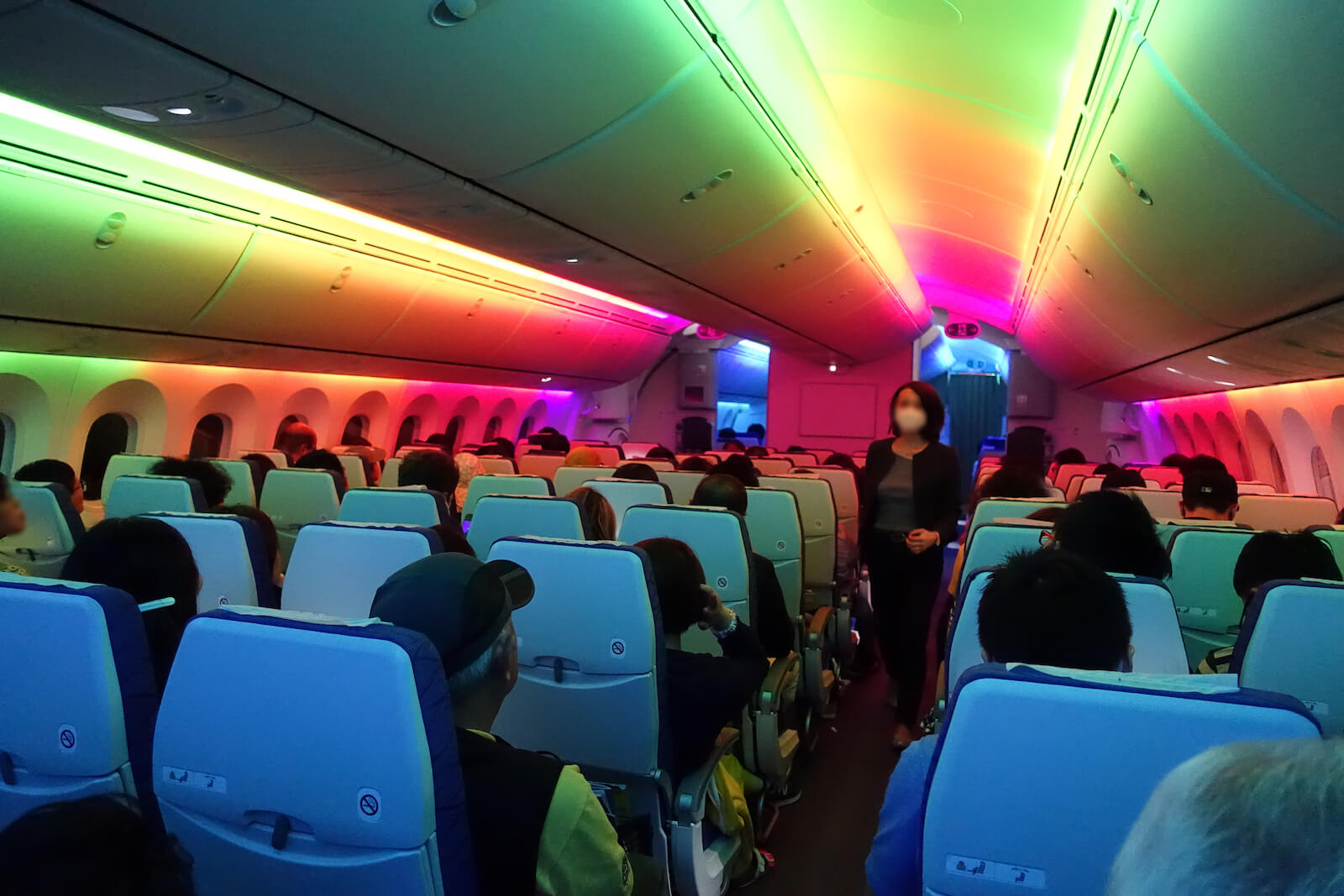 台湾行きの飛行機